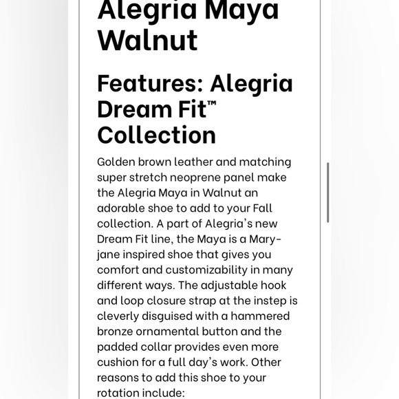 NWOT Alegria Maya Walnut Mary Jane Inspired Wedge Women’s Size 37 = 7 - 7.5 - Picture 15 of 16